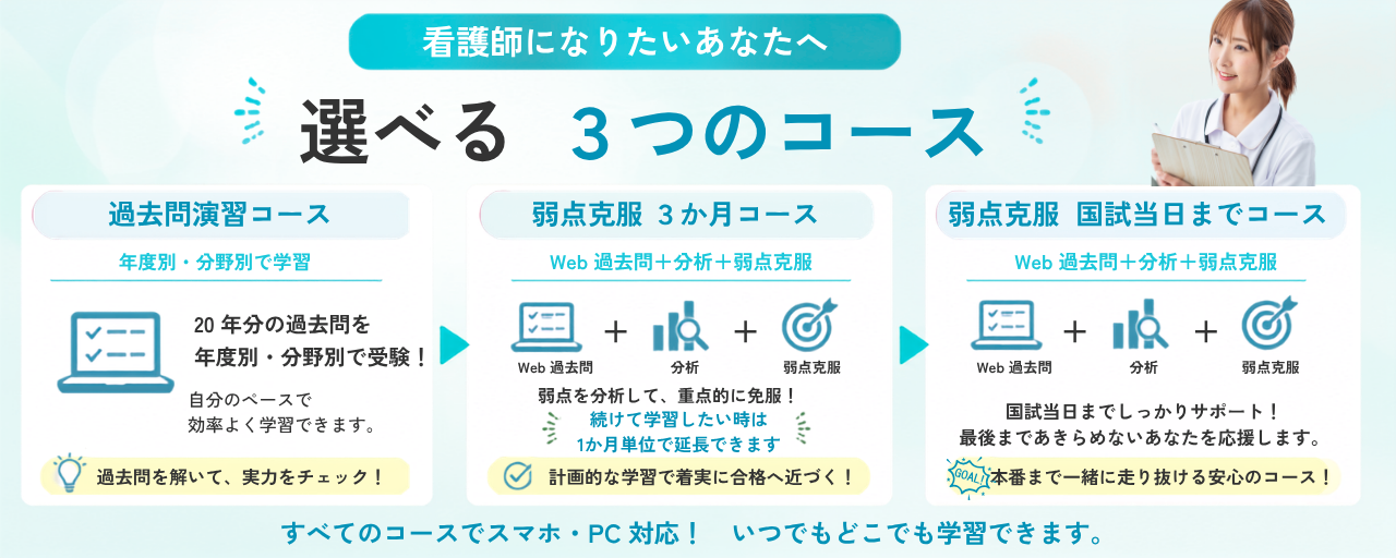 看護師国家試験 コース一覧
